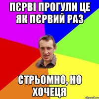 ПЄРВІ ПРОГУЛИ ЦЕ ЯК ПЄРВИЙ РАЗ СТРЬОМНО, НО ХОЧЕЦЯ