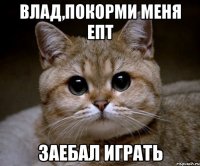 Влад,покорми меня епт заебал играть