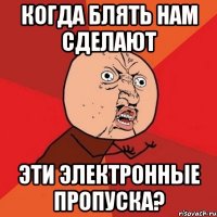 КОГДА БЛЯТЬ НАМ СДЕЛАЮТ ЭТИ ЭЛЕКТРОННЫЕ ПРОПУСКА?