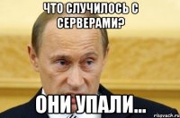 Что случилось с серверами? Они упали...