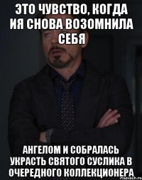 Это чувство, когда Ия снова возомнила себя Ангелом и собралась украсть святого суслика в очередного коллекционера