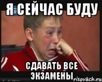 я сейчас буду сдавать все экзамены