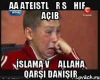 AA ateistlər səhifə açıb İslama və Allaha qarşı danışır