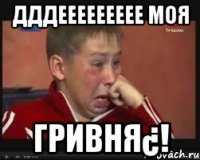 ДДдеееееееее моя гривня¿!