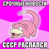 Срочные новости СССР распался