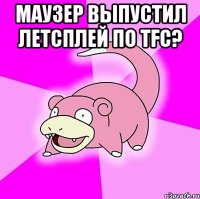 Маузер выпустил летсплей по TFC? 