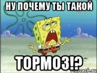 Ну почему ты такой тормоз!?