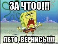 За чтоо!!! Лето, вернись!!!!