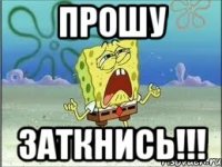 Прошу ЗАТКНИСЬ!!!