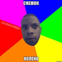 Снежок колено