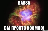 Barsa Вы просто космос!