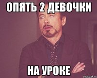 опять 2 девочки на уроке