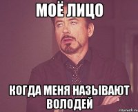 моё лицо когда меня называют Володей