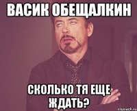 Васик обещалкин Сколько тя еще ждать?
