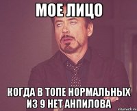 МОЕ ЛИЦО КОГДА В ТОПЕ НОРМАЛЬНЫХ ИЗ 9 НЕТ АНПИЛОВА