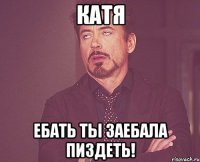 катя ебать ты заебала пиздеть!