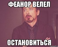 Феанор велел остановиться