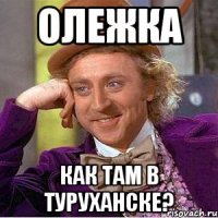 Олежка Как там в Туруханске?