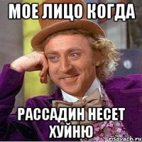 МОЕ ЛИЦО КОГДА РАССАДИН НЕСЕТ ХУЙНЮ