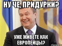 Ну че, придурки? Уже живете как европейцы?