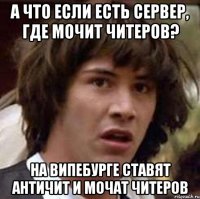 А что если есть сервер, где мочит читеров? На випебурге ставят античит и мочат читеров