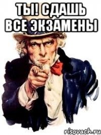 ты! сдашь все экзамены 