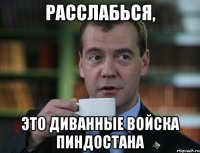 расслабься, это диванные войска пиндостана