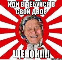 иди выёбуйся в свой двор Щенок!!!!