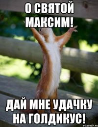 О святой Максим! Дай мне удачку на голдикус!