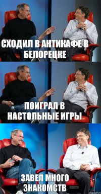 Сходил в антикафе в Белорецке поиграл в настольные игры завел много знакомств