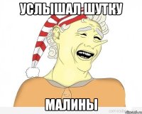 Услышал шутку Малины