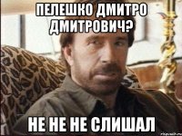 Пелешко Дмитро Дмитрович? Не не не слишал