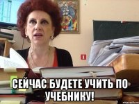  Сейчас будете учить по учебнику!