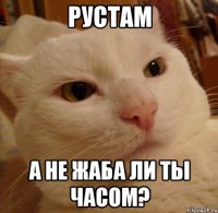 рустам а не жаба ли ты часом?