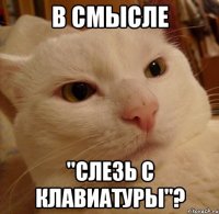 в смысле "слезь с клавиатуры"?