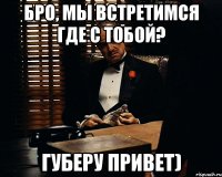 бро, мы встретимся где с тобой? губеру привет)