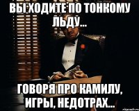 Вы ходите по тонкому льду... Говоря про Камилу, игры, недотрах...