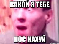 Какой я тебе нос нахуй