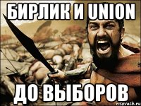 Бирлик и Union до выборов