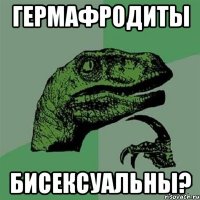 Гермафродиты Бисексуальны?