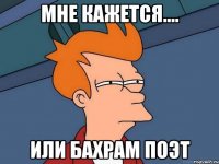 Мне кажется.... Или Бахрам поэт