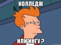 Колледж Или ИНГУ ?