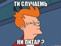 ти случаемь ни питар ?