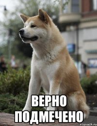  Верно подмечено