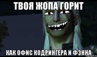 Твоя жопа горит как офис Кодрингера и Фэнна