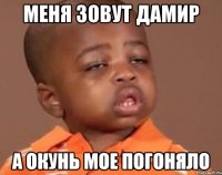 Меня зовут дамир А окунь мое погоняло