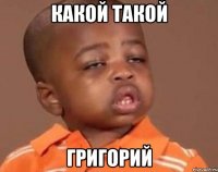 Какой такой Григорий