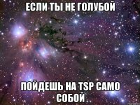 если ты не голубой пойдешь на TSP само собой