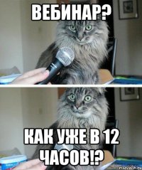 Вебинар? как уже в 12 часов!?