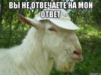 Вы не отвечаете на мой ответ 